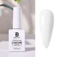 BHSMART Chrome Base TPO & HEMA-Free Super White/Black/Clear UV/LED Gel No Wipe Mirror Effect Chrome