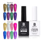 BHSMART Chrome Base TPO & HEMA-Free Super White/Black/Clear UV/LED Gel No Wipe Mirror Effect Chrome