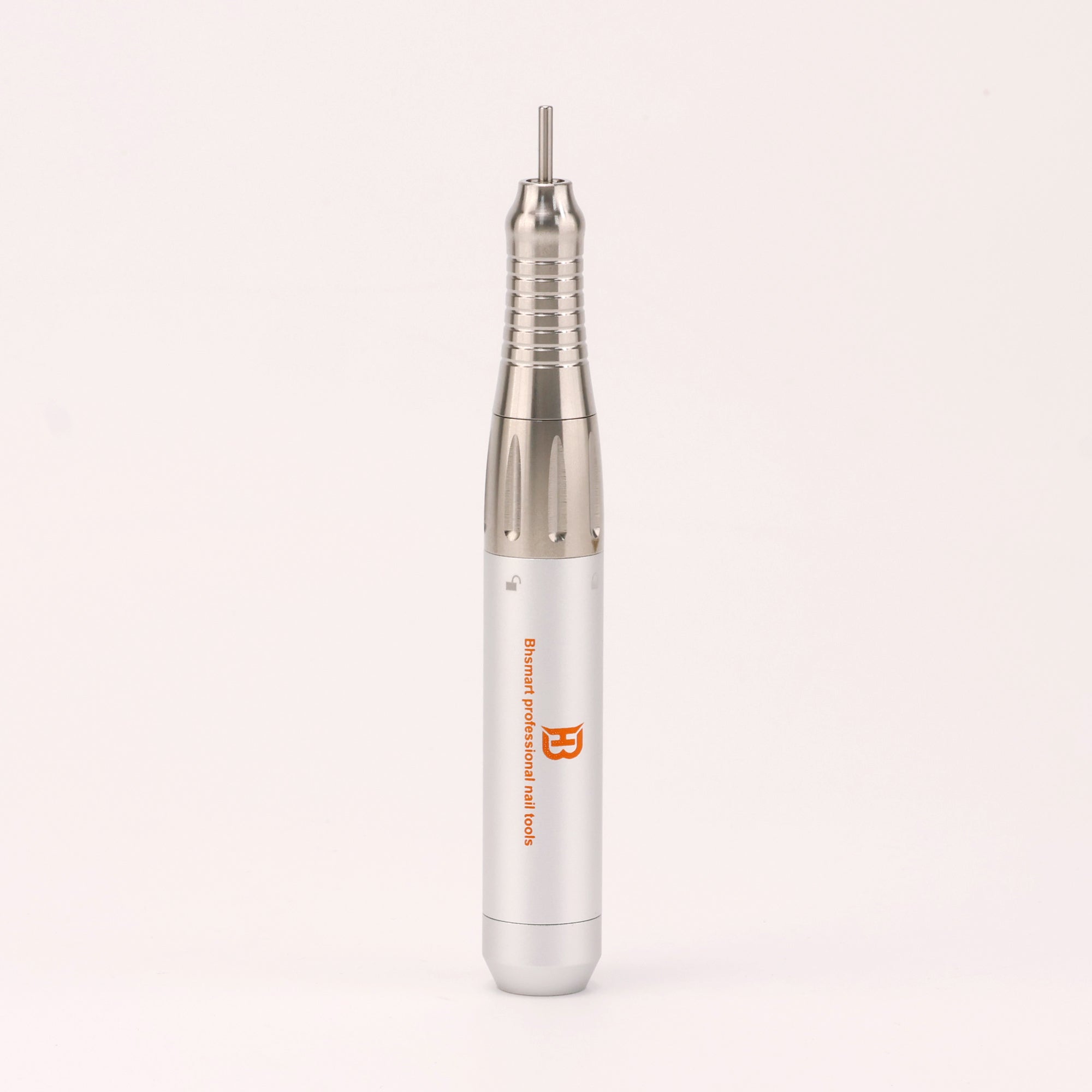BHSMART High Power Nail Driller Handpiece Quiet and Vibration-Free Professional Electric Nail Drill Machine with Multiple Connector Cables, Silver