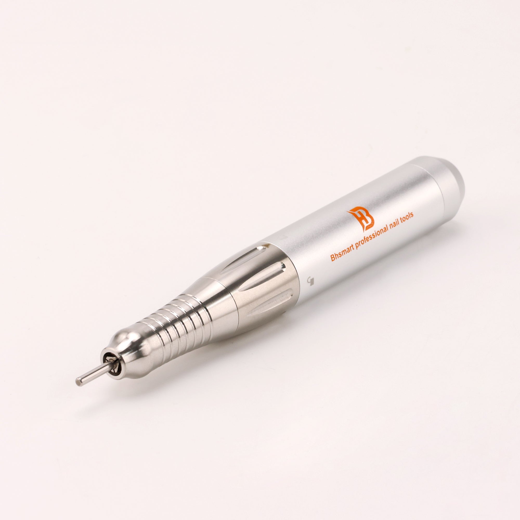 BHSMART High Power Nail Driller Handpiece Quiet and Vibration-Free Professional Electric Nail Drill Machine with Multiple Connector Cables, Silver