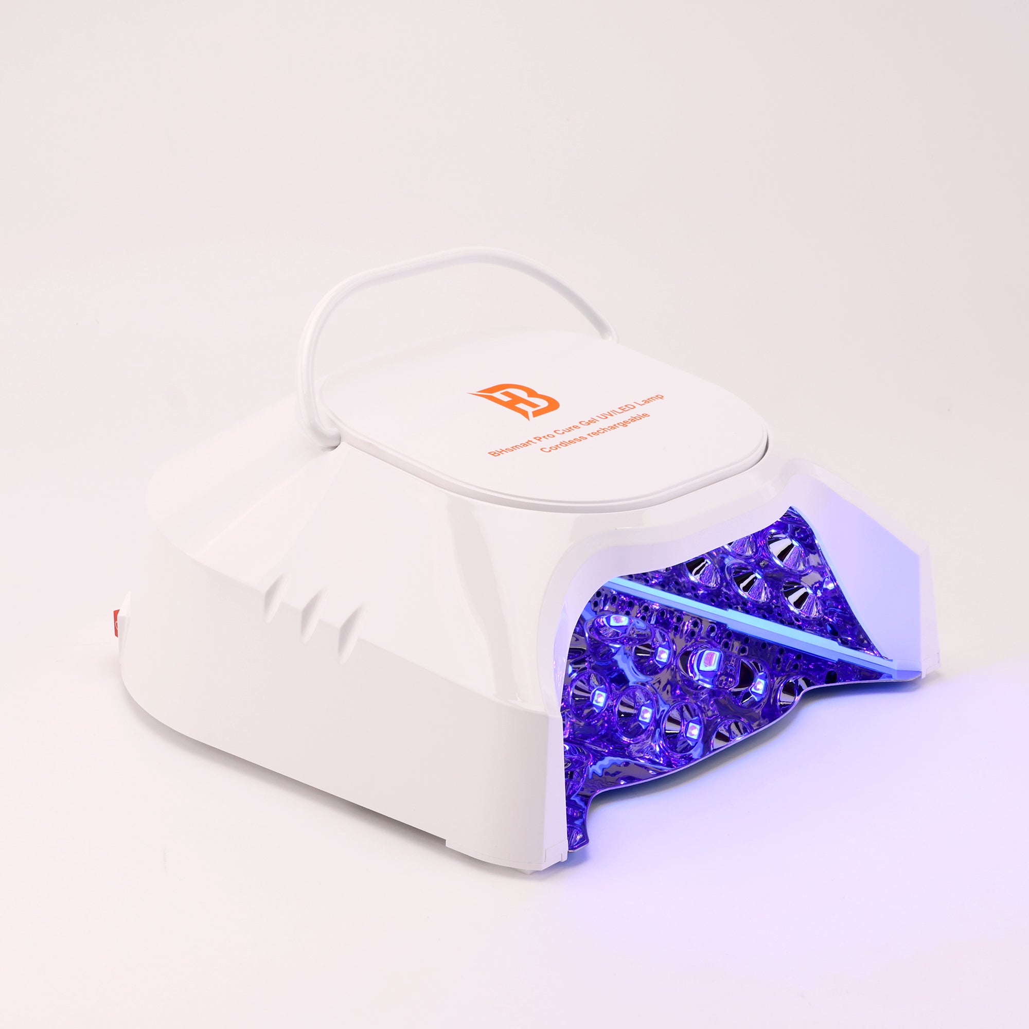 BHSMART- Pro Professional Hybrid 86W Wireless Rechargeable UV LED Nail Curing Lamp Cordless Nail Dryer for Gel Nails, Manicure, Pedicure White
