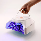 BHSMART- Pro Professional Hybrid 86W Wireless Rechargeable UV LED Nail Curing Lamp Cordless Nail Dryer for Gel Nails, Manicure, Pedicure White