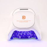 BHSMART- Pro Professional Hybrid 86W Wireless Rechargeable UV LED Nail Curing Lamp Cordless Nail Dryer for Gel Nails, Manicure, Pedicure White