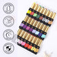 BHSMART 24 Color Professional TPO & HEMA-Free UV/LED Gel Liner Kit for Nail Art