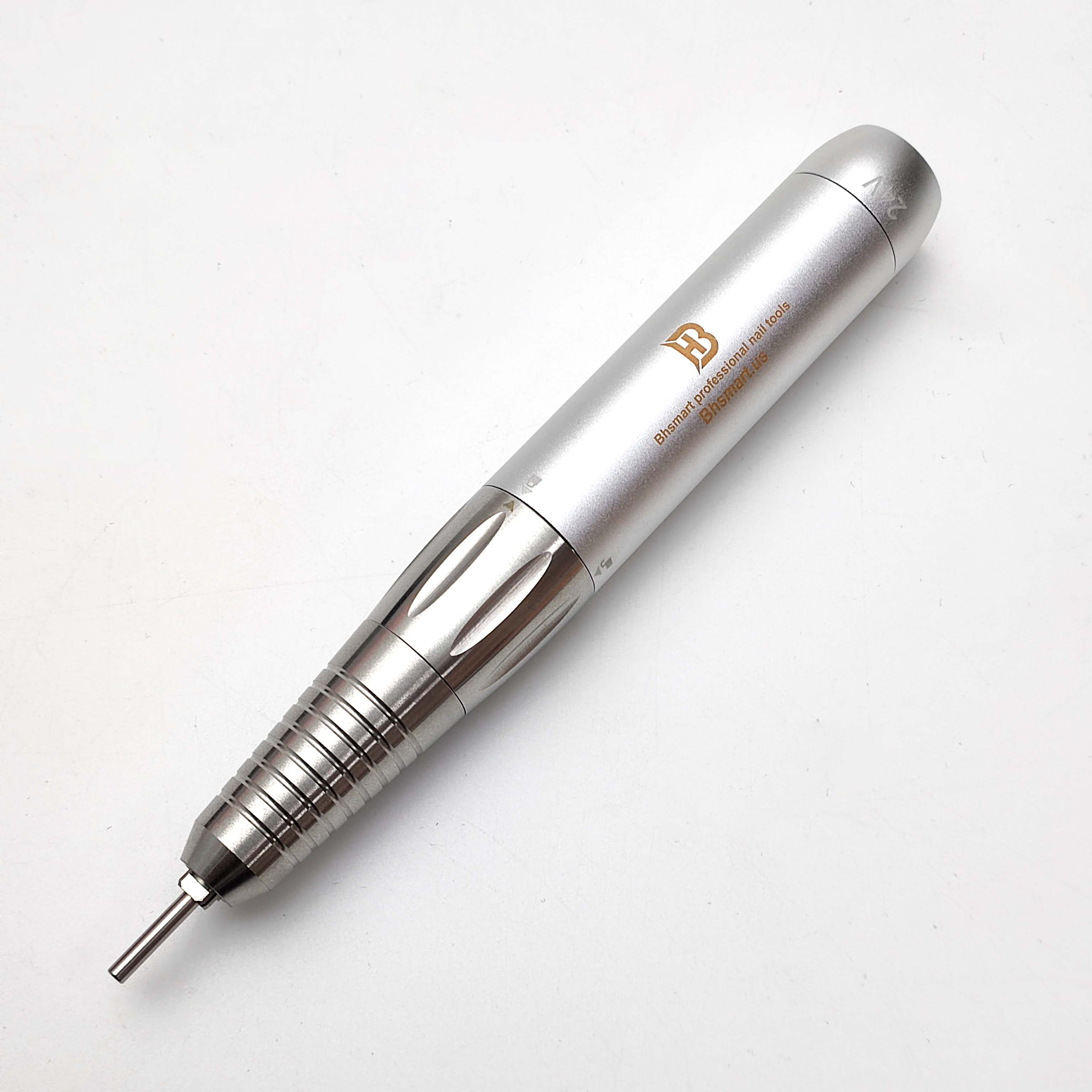 BHSMART High Power Nail Driller Handpiece Quiet and Vibration-Free Professional Electric Nail Drill Machine with Multiple Connector Cables, Silver