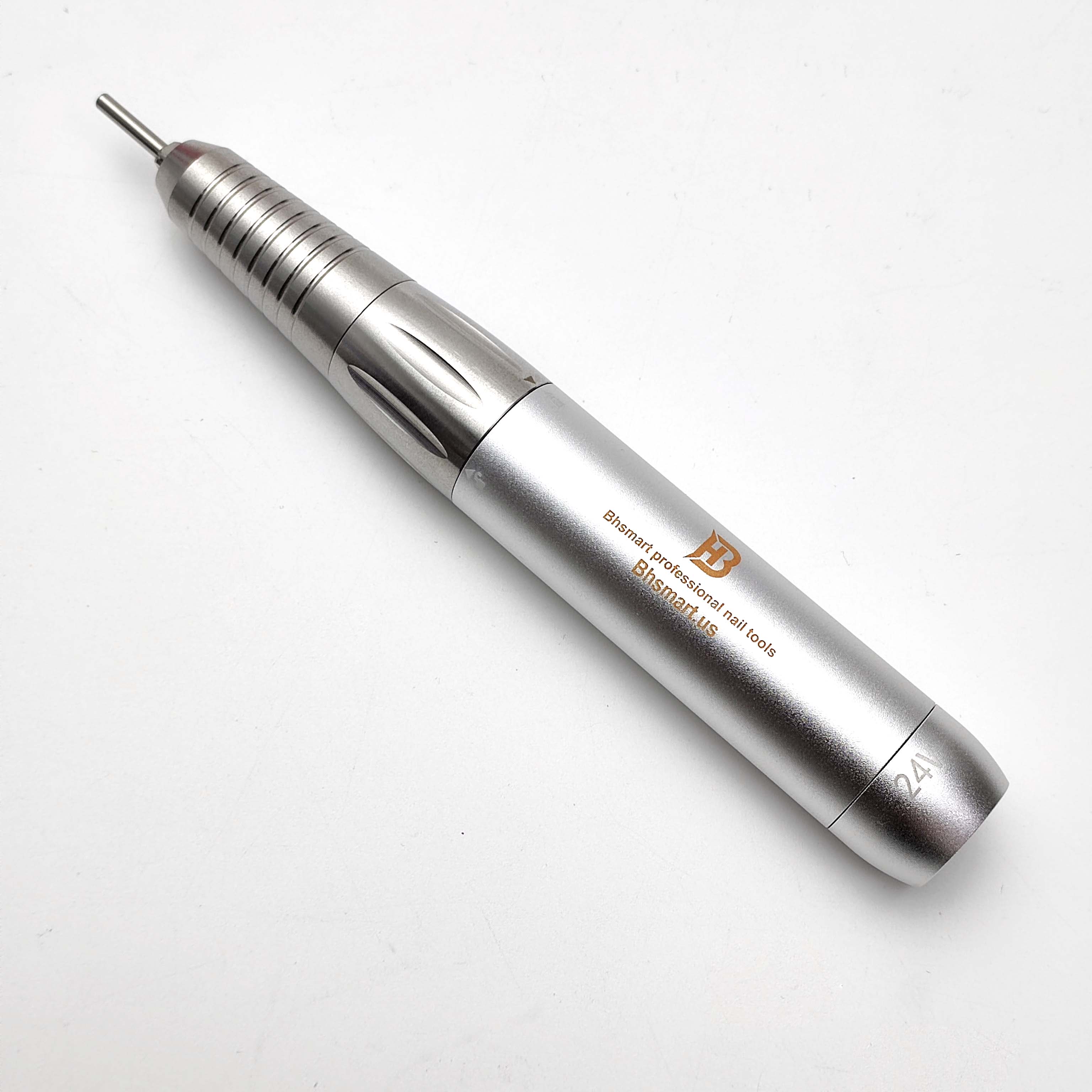 BHSMART High Power Nail Driller Handpiece Quiet and Vibration-Free Professional Electric Nail Drill Machine with Multiple Connector Cables, Silver